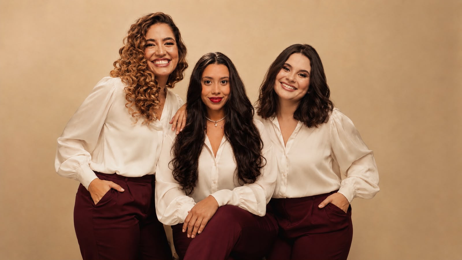 Bianca, Sabrina e Kayllane — equipe do Estúdio Juma
